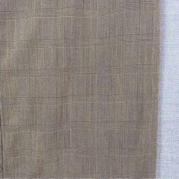 Jessica Dream Fit Pencil Skirt Knee Length Tan Glencheck Sz 14 - Picture 3 of 11